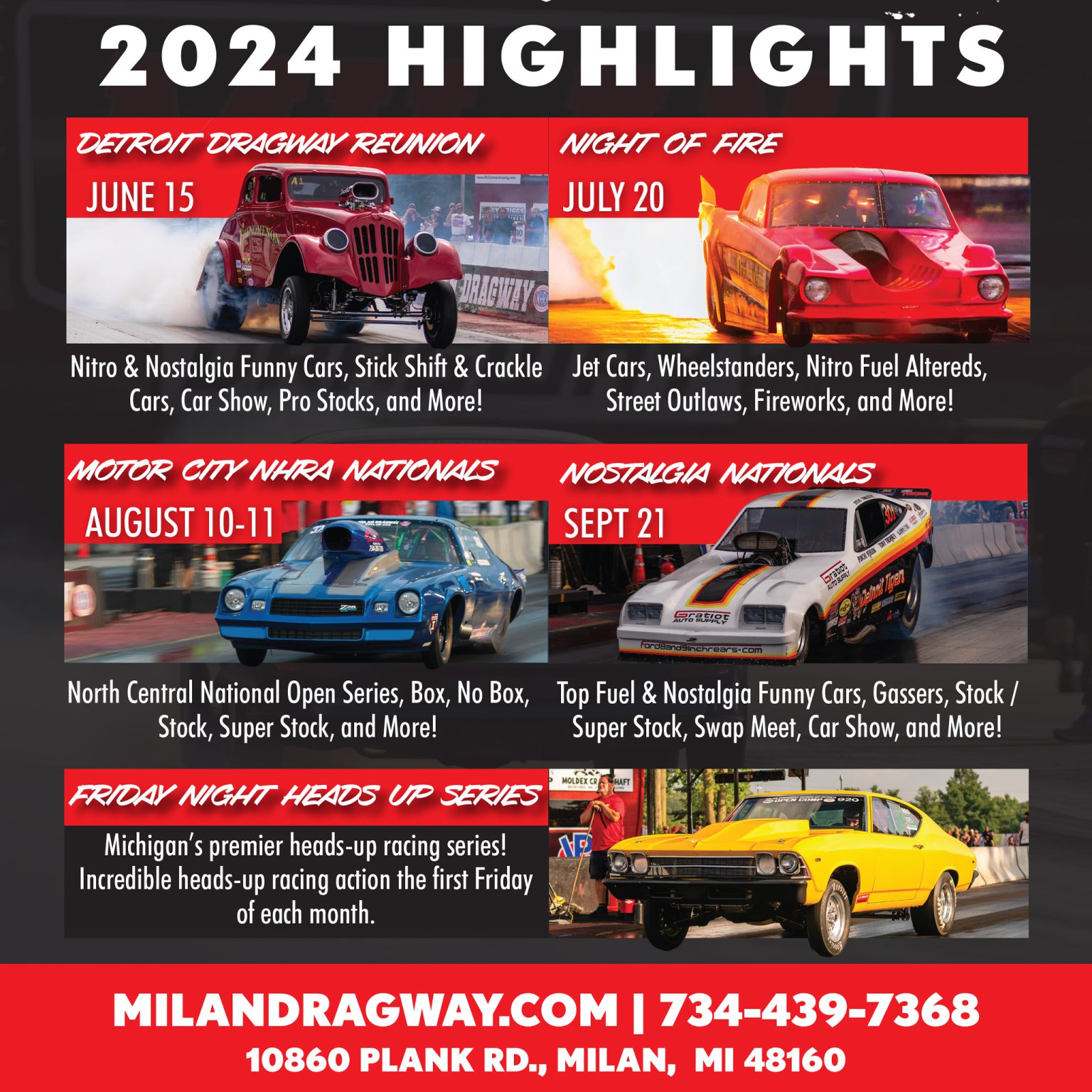 Milan Dragway 2024 Event Highlights! Milan Dragway